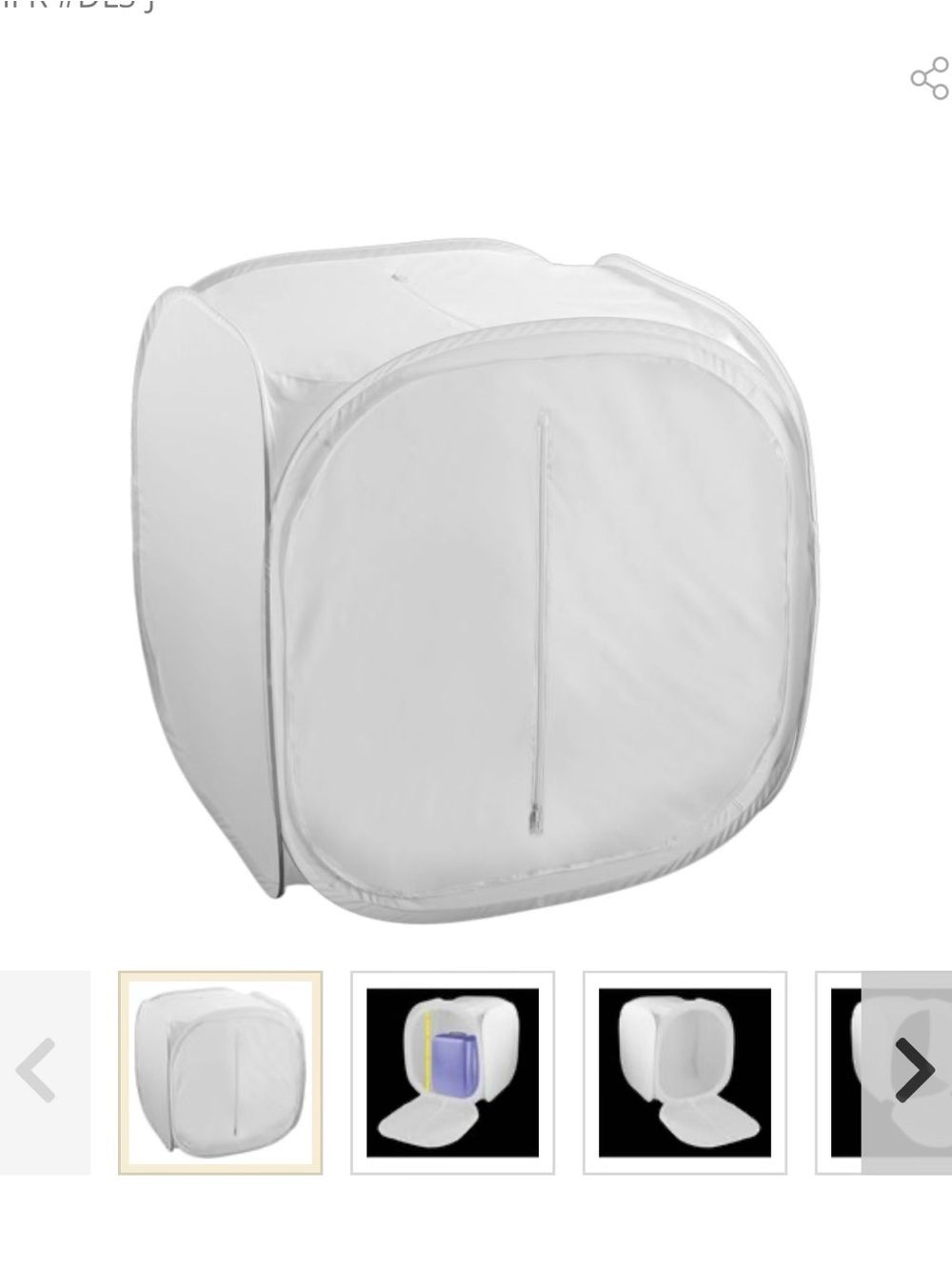 Portable White Photo Light Box Tent for Cameras & Product Photography